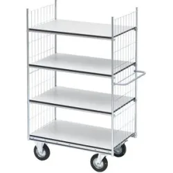ESD-Etagenwagen SERIE 300, 4 Etagen, LxBxH 1190 x 650 x 1730 mm, ab 5 Stk HelgeNyberg