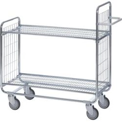 Gitterwagen SERIE 100, 2 Etagen, LxBxH 930 x 460 x 1120 mm, ab 5 Stk HelgeNyberg