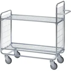 Gitterwagen SERIE 100, 2 Etagen, LxBxH 1180 x 460 x 1120 mm, ab 5 Stk HelgeNyberg