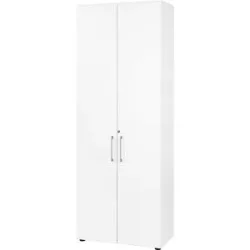 RENATUS - Büroschrank, 5 Fachböden, 6 Ordnerhöhen, weiß eurokraft pro