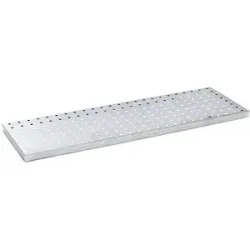 Lochblechrost, verzinkt, für LxBxH 1850 x 600 x 60 mm eurokraft basic
