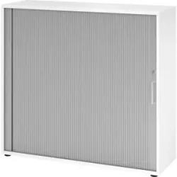 RENATUS - Rollladenschrank, Höhe 1100 mm, je 2 Fachböden, weiß eurokraft pro