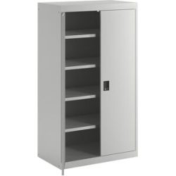 Schwerlastschrank, 4 Fachböden, lichtgrau LISTA