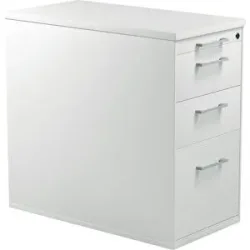 Schubladencontainer mit Sockel, Höhe 720 mm, 2 Materialschübe, 1 Hängeregistratur, lichtgrau / lichtgrau / lichtgrau mauser