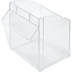 kaiserkraft Klappkasten aus Styrolux®, LxBxH 268 x 221 x 243 mm, VE 2 Stk, transparent