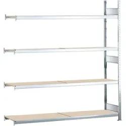Weitspannregal, gesteckt, HxBxT 2500 x 1500 x 400 mm, Spanplatten, Anbauregal SCHULTE