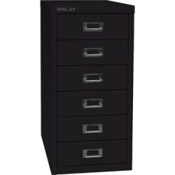MultiDrawer? 29er Serie, DIN A4, 6 Schubladen, schwarz BISLEY