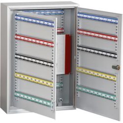 kaiserkraft Schlüsselschrank, 150 Haken, HxBxT 550 x 380 x 140 mm, lichtgrau