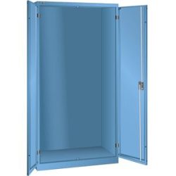 Flügeltürenschrank, HxBxT 1950 x 1000 x 580 mm, Leergehäuse, lichtblau LISTA