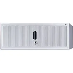 Rollladen-Aufsatzschrank, HxBxT 450 x 1200 x 420 mm, weißaluminium C+P