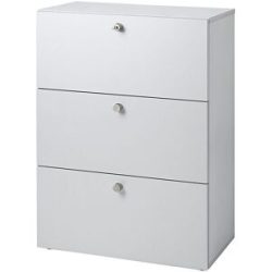 Hängeregistraturschrank, HxBxT 1100 x 800 x 420 mm, lichtgrau / lichtgrau eurokraft pro