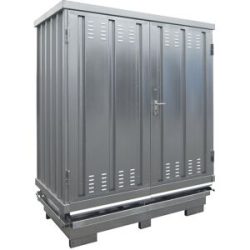 Gefahrstoff-Container zur passiven Lagerung entzündbarer Stoffe, Außen-HxBxT 2570 x 2075 x 1075 mm, verzinkt LaCont