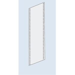 Seitenwand-Verkleidung, Vollblech, Höhe 2000 mm, für Tiefe 500 mm, verzinkt eurokraft pro