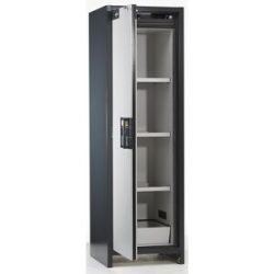 Feuerbeständiger Industrie-Gefahrstoffschrank Typ 90, HxBxT 1955 x 600 x 615 mm, 1-türig, lichtgrau asecos