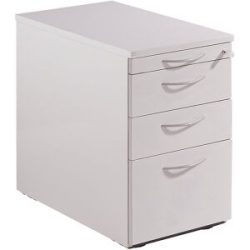 kaiserkraft THEA - Standcontainer, Utensilienschub, 2 Materialschübe, Hängeregistratur, lichtgrau