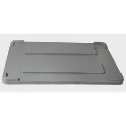 kaiserkraft Deckel aus Polyethylen, für LxB 1200 x 800 mm, 550-l-Behälter, grau
