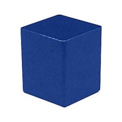 kaiserkraft Einsatzkasten, Höhe 63 mm, blau, LxB 54 x 54 mm, VE 50 Stk