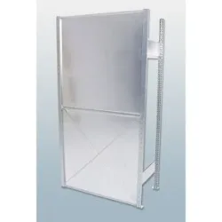 Rückwand, verzinkt, für Höhe 2500 mm, für Breite 1300 mm eurokraft pro