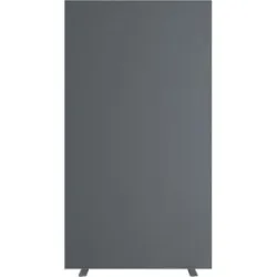 Trennwand easyScreen, HxT 1740 x 390 mm, mit Schallschutz, anthrazit, Breite 940 mm EasyScreen