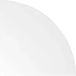 RENATUS - Verkettungsplatte, 90° Viertelkreis, BxT 800 x 800 mm, weiß eurokraft pro