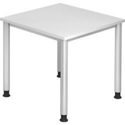 Schreibtisch Office Weiss Holz 80 cm - Material: Holzwerkstoff - Schreibtisch