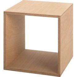 Beistelltisch CUBE, HxBxT jeweils 350 mm, Buche Multiplex Tojo