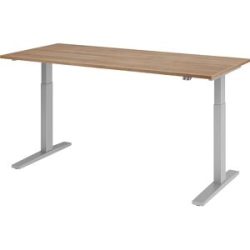 Hammerbacher Steh-Sitz-Schreibtisch VXMKA19/N/S Walnuss 1800 mm x 800 mm
