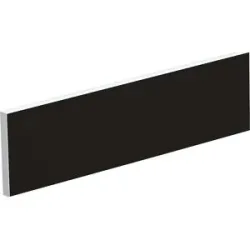 Tischtrennwand für Teamschreibtische, Breite 1400 mm, Bezug schwarz EasyDesk
