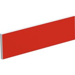Tischtrennwand für Teamschreibtische, Breite 1400 mm, Bezug rot EasyDesk