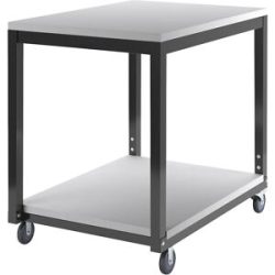 Tischwagen mit 2 Etagen, höhenverstellbar, für Arbeitstisch-System WT, LxB 700 x 500 mm eurokraft basic