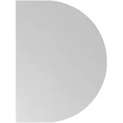 Konferenztischplatte, Halbkreisplatte, Breite 800 mm, lichtgrau eurokraft pro