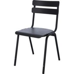 kaiserkraft Outdoor-Stuhl ONE, VE 4 Stk, schwarz