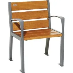 Holzstuhl SILAOS®, Sitzhöhe 450 mm, anthrazitgrau, Eiche PROCITY