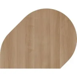 RENATUS - Ansatztisch, mit höhenverstellbarem Stützfuß, Nussbaum / alusilber eurokraft pro