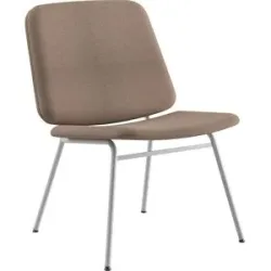 kaiserkraft Lounge Stuhl Greta, Sitzhöhe 400 mm, Gestell weiß, Bezug pink