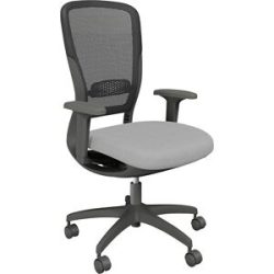 kaiserkraft Bürostuhl MOTION, Netzrückenlehne, dunkelgrau, grau
