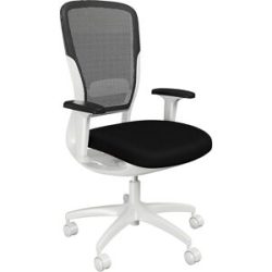 kaiserkraft Bürostuhl MOTION, Netzrückenlehne, weiß, schwarz