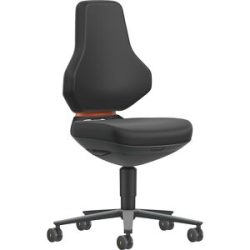 ESD-Arbeitsdrehstuhl TEXON, mit Rollen, Skintec, schwarz bimos