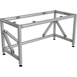 kaiserkraft Aluminiumwerktisch-Gestell, Sitzarbeitsplatz, Höhe 720 mm, BxT 1800 x 900 mm