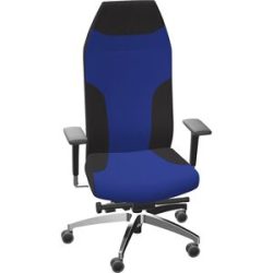 Bürostuhl AdJust Protect 24h, mit Armlehnen und Kopfstütze, blau Dauphin
