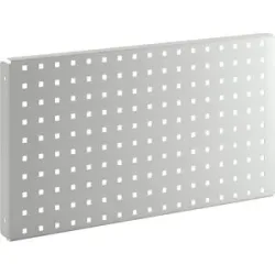 Lochwand, für elektrisch höhenverstellbaren Arbeitstisch eurokraft pro, lichtgrau RAL 7035 eurokraft pro