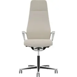 Bürostuhl Signo 0185 ZÜCO Premium F Leder, Polster-Rückenlehne, weiß Züco