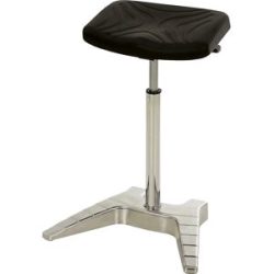 kaiserkraft XL Stehhilfe, höhenverstellbar 600 - 850 mm, mit integrierten Rollen