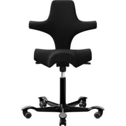 HÅG Capisco 8106 Bürostuhl, Polster-Rückenlehne, schwarz HÅG