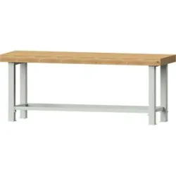 Schwerlast-Werkbank, Plattenbreite 2250 mm, ohne Unterbau, Plattenstärke 100 mm ANKE