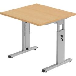 Schreibtisch Office Braun Holz 80 cm - Farbe: buche - Material: Holzwerkstoff - Schreibtisch