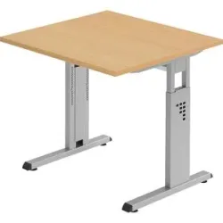 Schreibtisch Office Braun Holz 80 cm - Farbe: buche - Material: Holzwerkstoff - Schreibtisch