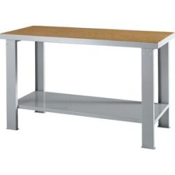Werkbank, Baukastensystem, Höhe 850 mm, Multiplex-Arbeitsplatte, BxT 1500 x 700 mm eurokraft basic