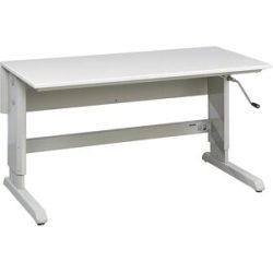 Arbeitstisch CONCEPT, ESD-Tischplatte, mit Handkurbel, BxT 1500 x 750 mm Treston