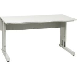 Arbeitstisch CONCEPT, ESD-Tischplatte, manuell höhenverstellbar, BxT 1500 x 750 mm Treston